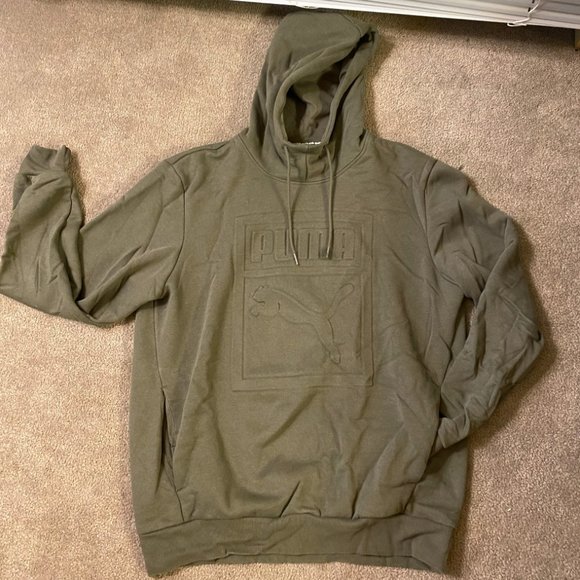 puma green hoodie